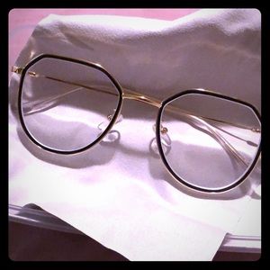 Gold and black rim Prescription glasses